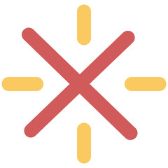 Eye catchy icon of ice flake 