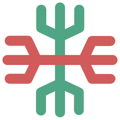 Fototapeta premium Eye catchy icon of ice flake 