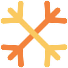 Eye catchy icon of ice flake 