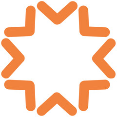 Eye catchy icon of ice flake 