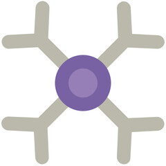 Eye catchy icon of ice flake 