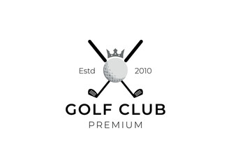 Golf logo design vector template, Vector label of golf, Logo of golf championship, illustration, Creative icon, design concept