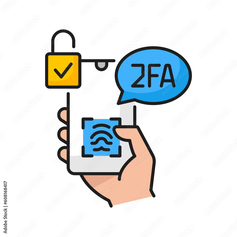 Fototapete smartphone authentication, password code verification security protection for authorization notice o