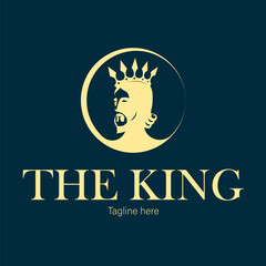 king logo design premium vector