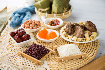 Traditional Chinese Folk Custom Zongzi on Dragon Boat Festival