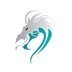 Obraz premium horse head silhouette