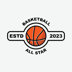 Basketball logo vector design template