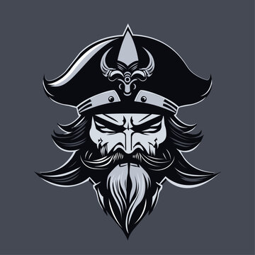 Pirate Mascot Vector For Logo sports and Game