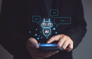  Chat with AI Artificial Intelligence A person who uses artificial intelligence AI