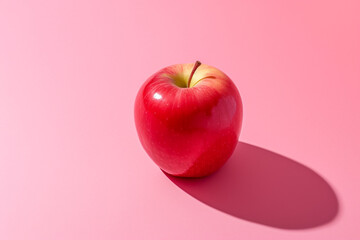 Apple pink lady on a solid background, Generative AI