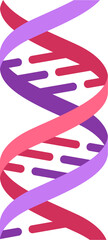 Molecule helix spiral genetic code, cartoon sign of medical science, genetic biotechnology, chemistry biology, cell genetic code icon