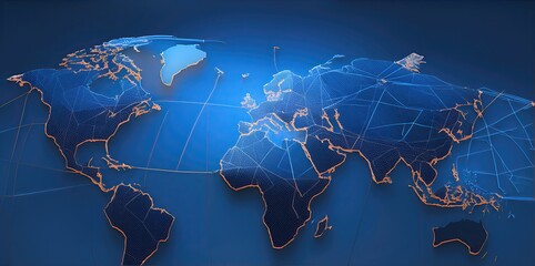 Fototapeta premium World texture. Realistic and detailed world texture.