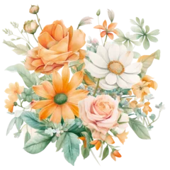 Sierkussen orange flower bouquet © milavas