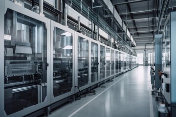 Obraz premium the future of industrial automation, with a focus on precision and quality of manufacturing, created with generative ai