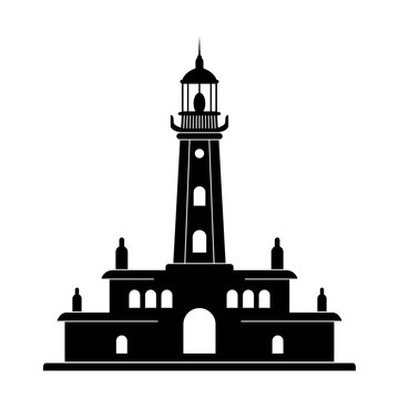 recommend clip art: lighthouse beacon  silhouette vector illustration design