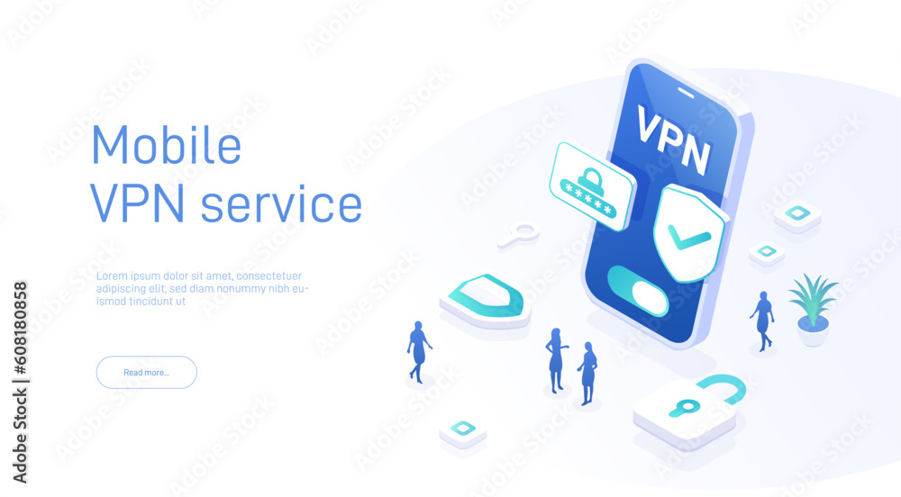 Aufkleber vpn service concept. secure internet surfing software for virtual protection network. safe online ac