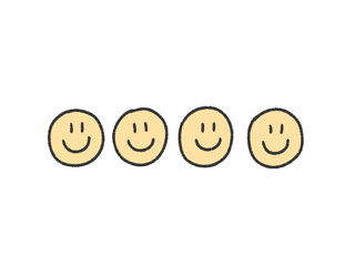 Happy smiley face, vector,illustration.