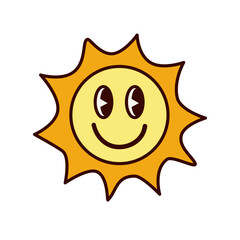 cartoon sun icon