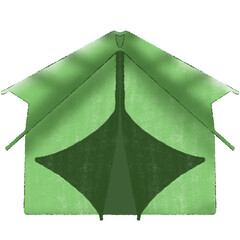 Accommodation or camping tents for holidays.