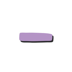 eraser isolated on white background