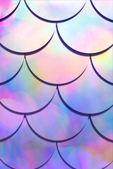 3d render of beautiful Mermaid fish scale background © World of AI