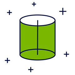 Filled outline Geometric figure icon isolated on white background. Abstract shape. Geometric ornament. Vector