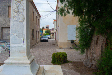 Lesvos street, Greece. May 2023