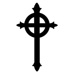 Obraz premium Cross icon. Christian symbol of christ
