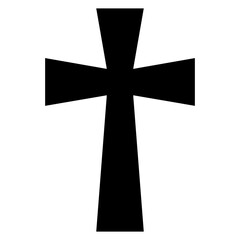 Cross icon. Christian symbol of christ