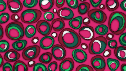 Oval Shaped Colorful Pebbles Abstract Image Background