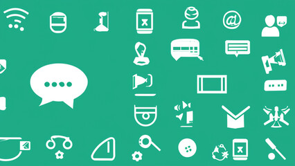 Social media icons background