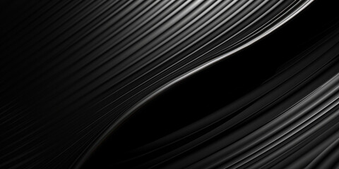 Naklejka premium Schöner moderner futuristischer Hintergrund mit Wellenlinien und Kanten in Schwarz Weiß, ai generativ