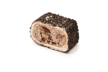 Sweet roll with chocolate and nuts, turkish sweets.