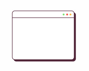 browser window screen interface Vector illustration.