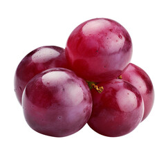 Fototapeta premium red grape isolated on transparent background cutout