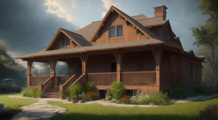 Rustic country house [AI Generated]