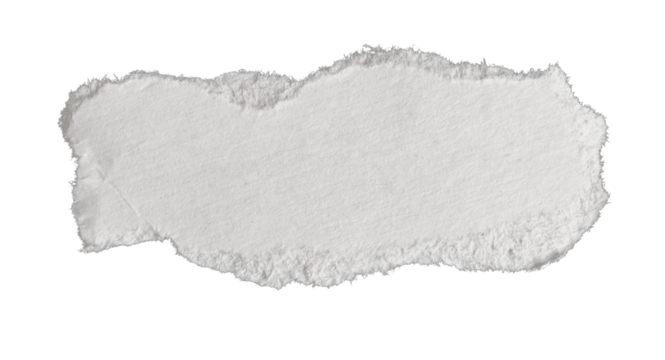 a white piece of paper on a transparent isolated background. png