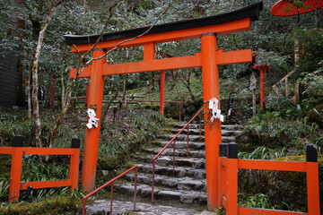 Kifune Shrine or Kifune Jinja in Kyoto, Japan - 日本 京都府 貴船神社	