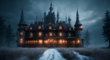 Majestic castle tower and architecture [AI Generated]