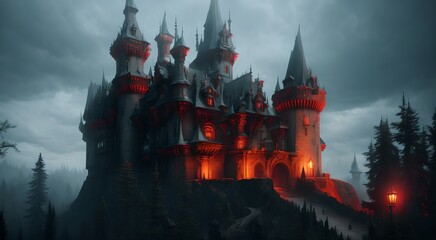 Majestic castle tower and architecture [AI Generated]