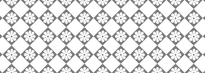 Historic Decorative All Over pattern. Vintage tilework and textiles grey Geometric Design. Abstract art. 