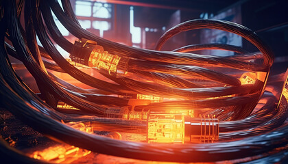 high voltage electrical cable