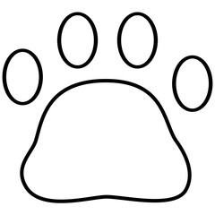 outline animal paws, cat paws for element decorative 