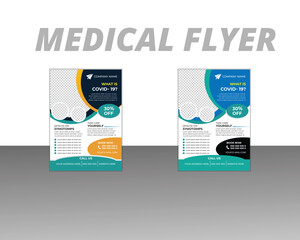 Medical Flyer Template. This layout is suitable for any project purpose. Very easy to use and customize.