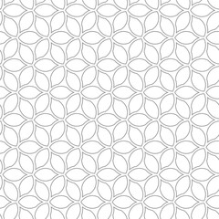 Fototapeta premium Floral vector ornament. Seamless abstract classic background with light leaves. Pattern with repeating floral elements. Ornament for wallpaper and packaging