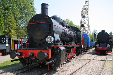 Obraz premium old steam locomotive