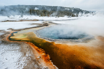 Yellowstone National Park in winter