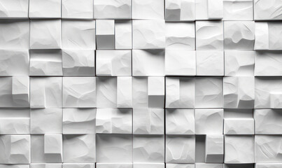 abstract 3d white bricks background