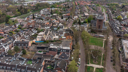 A Top View of the Town of Oisterwijk in the Netherlands