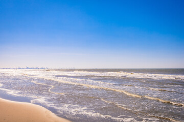A Sunny Day at the Yellow Sand Beach near The Hague